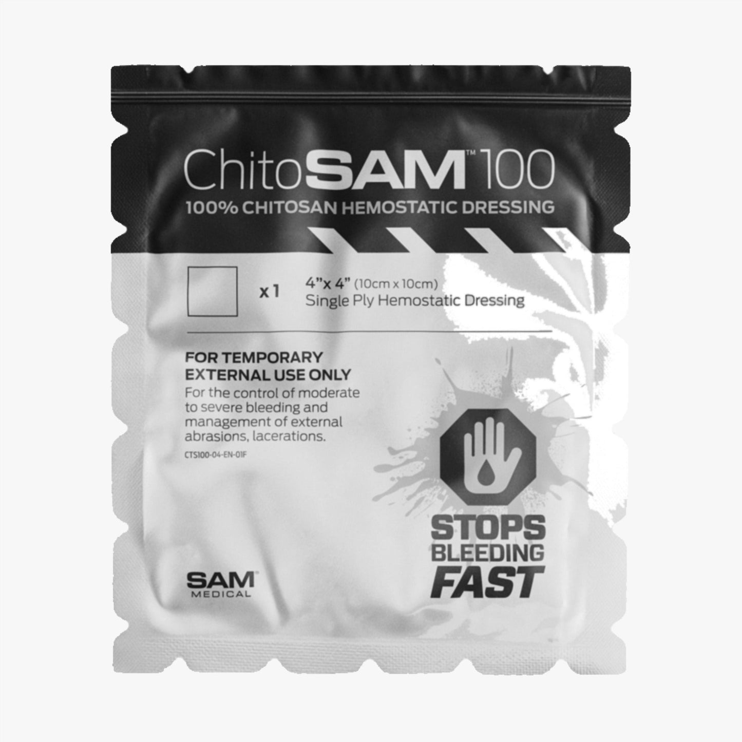 ChitoSAM 100 Hemostatic Dressing 10 x 10 cm